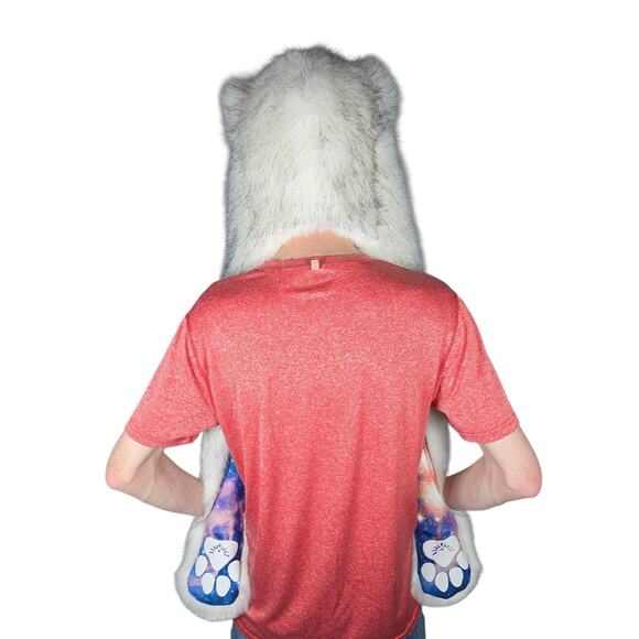 SpiritHoods Husky Rare Galaxy Collector's Edition 2018 Faux Fur Hood Galaxy Paws - Picture 5 of 12